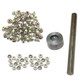 Diamante Rivets with 2 Part Hand Tool  - (Pack of 10)